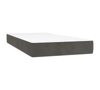 vidaXL Matelas de lit à ressorts ensachés Gris foncé 90x190x20 cm
