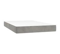 vidaXL Matelas de Lit à Ressorts Ensachés Matelas de Lit Rembourré Lit Double Adulte Meuble de Chambre à Coucher Intérieur Gris Clair 120x200x20 cm