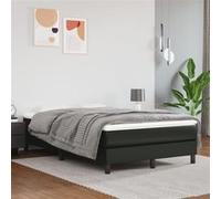 Matelas de lit à ressorts ensachés Noir 120x200x20cm Similicuir347762