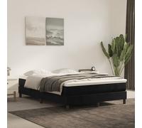Vidaxl Matelas De Lit À Ressorts Ensachés Noir 140x220x20 Cm Velours Noir