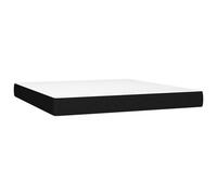 vidaXL Matelas de lit à ressorts ensachés Noir 160x200x20 cm Tissu