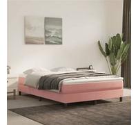 Vidaxl Matelas De Lit À Ressorts Ensachés Rose 140x200x20 Cm Velours