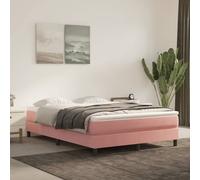 vidaXL Matelas à ressorts ensachés – Velours Rose 140x220x20 cm pour sommier tapissier