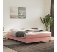 vidaXL Matelas de lit à Ressorts ensachés Rose 140x220x20 cm Velours, Matelas, Matelas de lit, Matelas à sommier tapissier