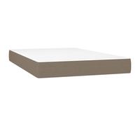 Matelas de lit à ressorts ensachés Taupe 120x200x20 cm Tissu347758
