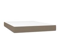 vidaXL Matelas de lit à ressorts ensachés Taupe 140x190x20 cm Tissu