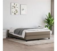 vidaXL Matelas de lit à ressorts ensachés Taupe 140x190x20 cm Tissu