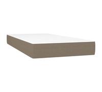 vidaXL Matelas de lit à ressorts ensachés Taupe 80x200x20 cm Tissu
