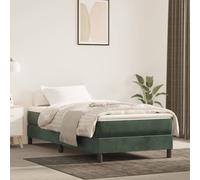 Vidaxl Matelas De Lit À Ressorts Ensachés Vert Foncé 120x190x20 Cm Vert