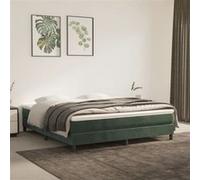 vidaXL Matelas de lit à ressorts ensachés Vert foncé 180x200x20 cm347851 G