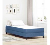 vidaXL Matelas de Lit avec matelas Bleu 100 x 200 cm tissu Matelas Élégant Matelas à Ressorts Ensachés Ultra Durable 42008274