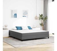 vidaXL Matelas à Ressorts ensachés Gris Clair Medium 180x200x20 cm Tissu