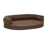 Vidaxl Matelas De Lit Ergonomique Pour Chien 75x53 Cm Aspect De Lin