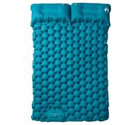 Vidaxl Matelas De Camping Autogonflant Avec Oreillers 2 Personnes Bleu