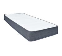 vidaXL Matelas de Sommier Tapissier Matelas à Ressort Ensaché Chambre à Coucher Maison Intérieur Confortable Blanc et Gris Foncé 200x90x20 cm