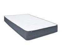 vidaXL Matelas de Sommier Tapissier Matelas à Ressort Ensaché Chambre à Coucher Maison Intérieur Confortable Blanc et Gris 288211