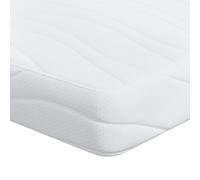 vidaXL Matelas en Gel 70 x 200 cm Blanc, Ferme mais Confortable. Housse en Polyester, Mousse Qui Reste fraîche. Idéal pour la Chambre, Super Confort Toute l'année. Design Moderne, à Mettre à l'intéri