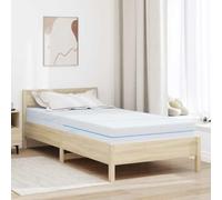 vidaXL Matelas en Mousse 90 x 200 cm, Confort Moyen, Design à 7 Zones, Couleur Blanche, en Polyester Jacquard, Parfait pour l'intérieur, idéal pour Une Chambre Moderne, Toucher Doux, équilibre Entre