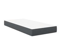 Matelas ressorts ensachés vidaXL Gris foncé Moyen 100x200x20 cm Tissu
