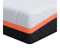 vidaXL Matelas en Mousse à mémoire de Forme 140 x 200 cm Blanc Gris, Ferme, Moyen. Tissu en Polyester, Installation Rapide, Support Ergonomique. Une Solution de literie Moderne pour Un Confort en HIV