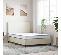 vidaXL Matelas en mousse à mémoire de forme blanc 140x190x17 cm doux