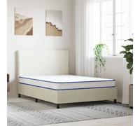 vidaXL Matelas en mousse à mémoire de forme blanc 140x190x17 cm doux