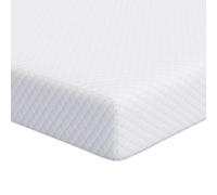 vidaXL Matelas en Mousse à mémoire Qui respire, Double Couche 200 x cm, Blanc, Fini Mat, Lavable en Machine, Style Contemporain, intérieur, hypoallergénique, Facile à Entretenir, séchage à l'air, déc
