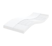 Vidaxl Matelas En Mousse Blanc 100x200 Cm 7 Zones Dureté 20 Ild Blanc