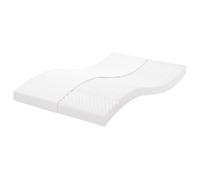 Vidaxl Matelas En Mousse Blanc 120x200 Cm 7 Zones Dureté 20 Ild Blanc