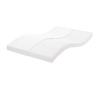 Matelas en mousse blanc 90x200 cm 7 zones dureté 20 ILD matelas de lit vidaXL