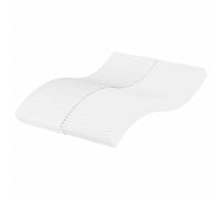vidaXL Matelas en mousse blanc 140x220 cm dureté H2 H3