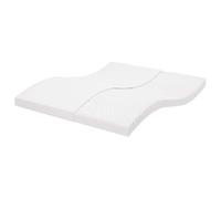 vidaXL Matelas en mousse 180x210 cm 7 zones Blanc – Dureté 20 ILD pour lit double