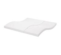 vidaXL Matelas en mousse blanc 200x200 cm 7 zones dureté 20 ILD,matelas de lit,matelas de lit de jour,matelas en mousse 356359
