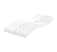 vidaXL Matelas en Mousse Blanc 80x200 cm 7 Zones dureté 20 ILD, Matelas de lit, Matelas rafraîchissant, Matelas Souple, Matelas Simple