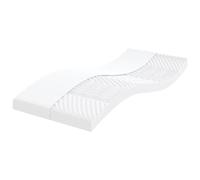 vidaXL Matelas en mousse blanc 80x220 cm 7 zones dureté 20 ILD