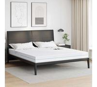 vidaXL Matelas en Mousse Medium Ferme 180 x 200 cm Blanc 7 Zones Confort Tactile Doux Housse en Polyester Pas Besoin de l'assembler, améliore l'alignement de ta Colonne vertébrale, Essentiel pour Une