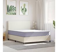 vidaXL Matelas mousse 160x200 cm – Accueil ferme soutien medium 24 cm 5 zones + housse + oreiller(s)