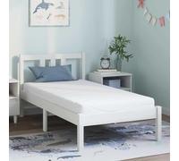 vidaXL Matelas Gel 80 x 160 cm Blanc - Confort Moyen - Mousse Polyester pour Chambre - Régulation de Température - Style Moderne - Confort Toute l'année - Pas d'assemblage à Faire - Facile à entreten