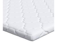 vidaXL Matelas Pad 100 x 200 cm Blanc - pour l'intérieur, Style Moderne, avec Une Mousse Confortable, Finition Mat et Non Collante. Un Accessoire pour ta Chambre Qui Assure Un Bon Confort Pendant Le