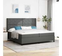 vidaXL Matelas Ressorts ensachés Gris foncé 100 x 200 cm, Housse en Tissu avec Zip, Soutien Moyen, idéal pour Dormir, Box pour Chambre Moderne, Solution de lit Confortable