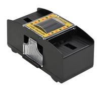 vidaXL Mélangeur de cartes automatique sans fil – Noir – 2 jeux – Léger et pratique