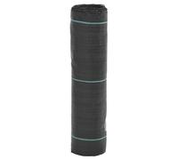vidaXL Membrane Anti-Mauvaises Herbes Noir 0,5x25 m PP, Tissu Anti-Mauvaises Herbes, Membrane de contrôle des Mauvaises Herbes, Tapis de paillage