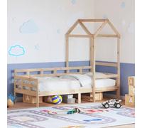 vidaXL Méridienne en pin massif naturel pour lit simple