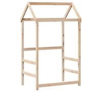 Vidaxl Lit De Jour Avec Toit 90x190 Cm Bois De Pin Massif Marron