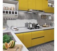 vidaXL Meubelfolie zelfklevend 500x90 cm PVC hoogglans goudkleurig326149 G