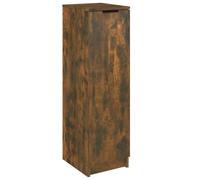 vidaXL Meuble à Chaussures Organiseur de Chaussures Meuble de Rangement Salle de Séjour Intérieur Chêne Fumé 30x35x100 cm Bois d'Ingénierie