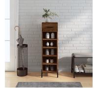vidaXL Meuble à chaussures chêne marron 30x35x105 cm bois d'ingénierie 829691