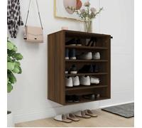 vidaXL Meuble à chaussures 816016 – Chêne marron en bois d'ingénierie 60x35x70 cm
