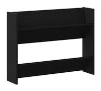 Vidaxl Meuble À Chaussures Mural - Chêne Noir, 80x18x60 Cm, En Bois Aggloméré.