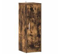 vidaXL Meuble à Chaussures Porte-Chaussures Etagère à Chaussures Armoire de Rangement Entrée Couloir Chêne Fumé 32x35x92 cm Bois d'Ingénierie